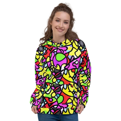 Vivid Serenade on a Hoodie