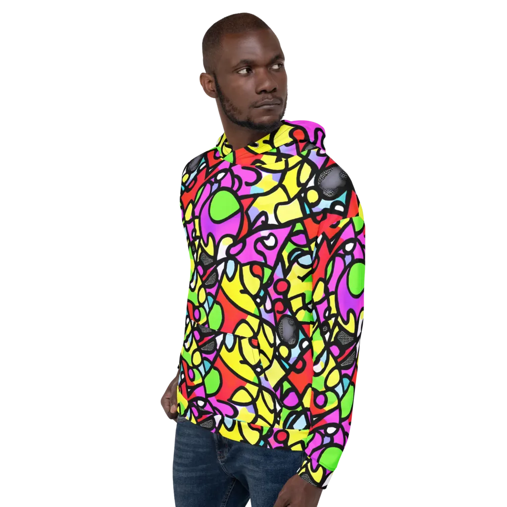Vivid Serenade on Hoodie — Left
