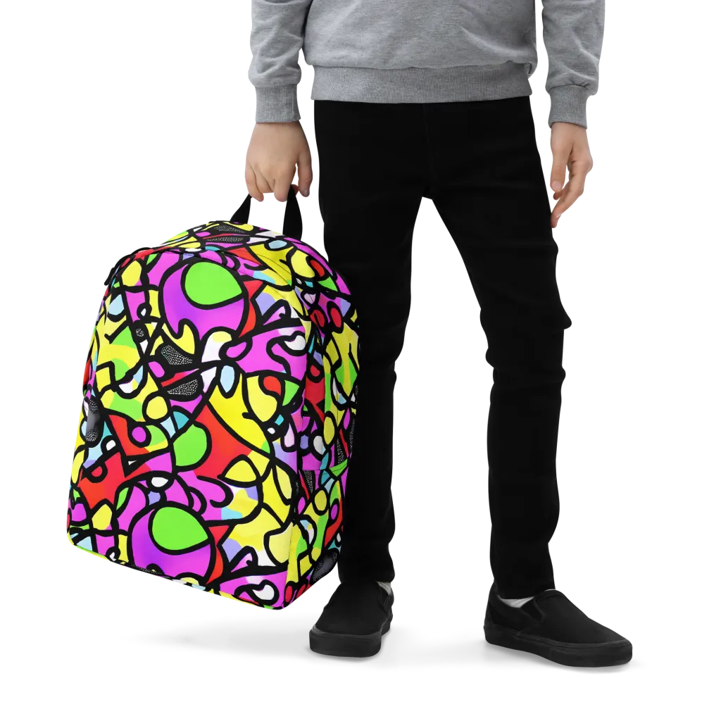 Vivid Serenade on Minimalist Backpack — Zoomed-in