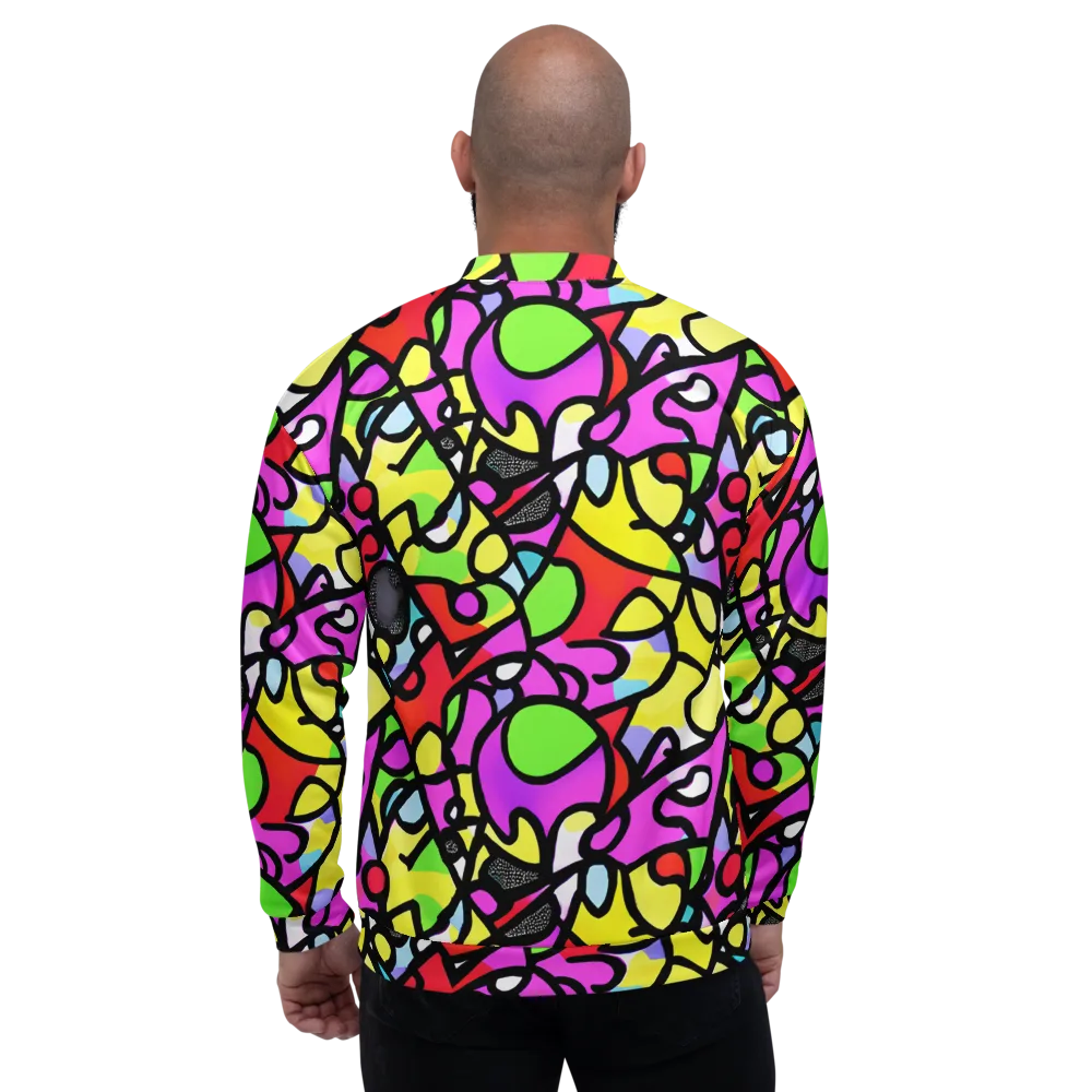 Vivid Serenade on Bomber Jacket — Back