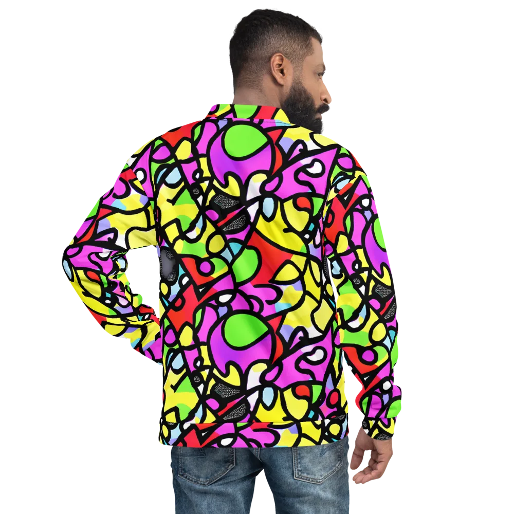 Vivid Serenade on Bomber Jacket — Back