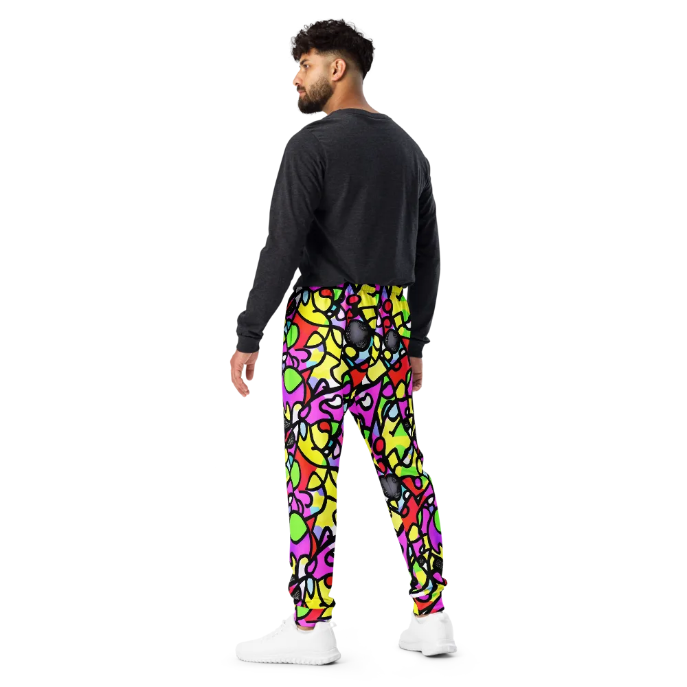 Vivid Serenade on Men's Joggers — Back