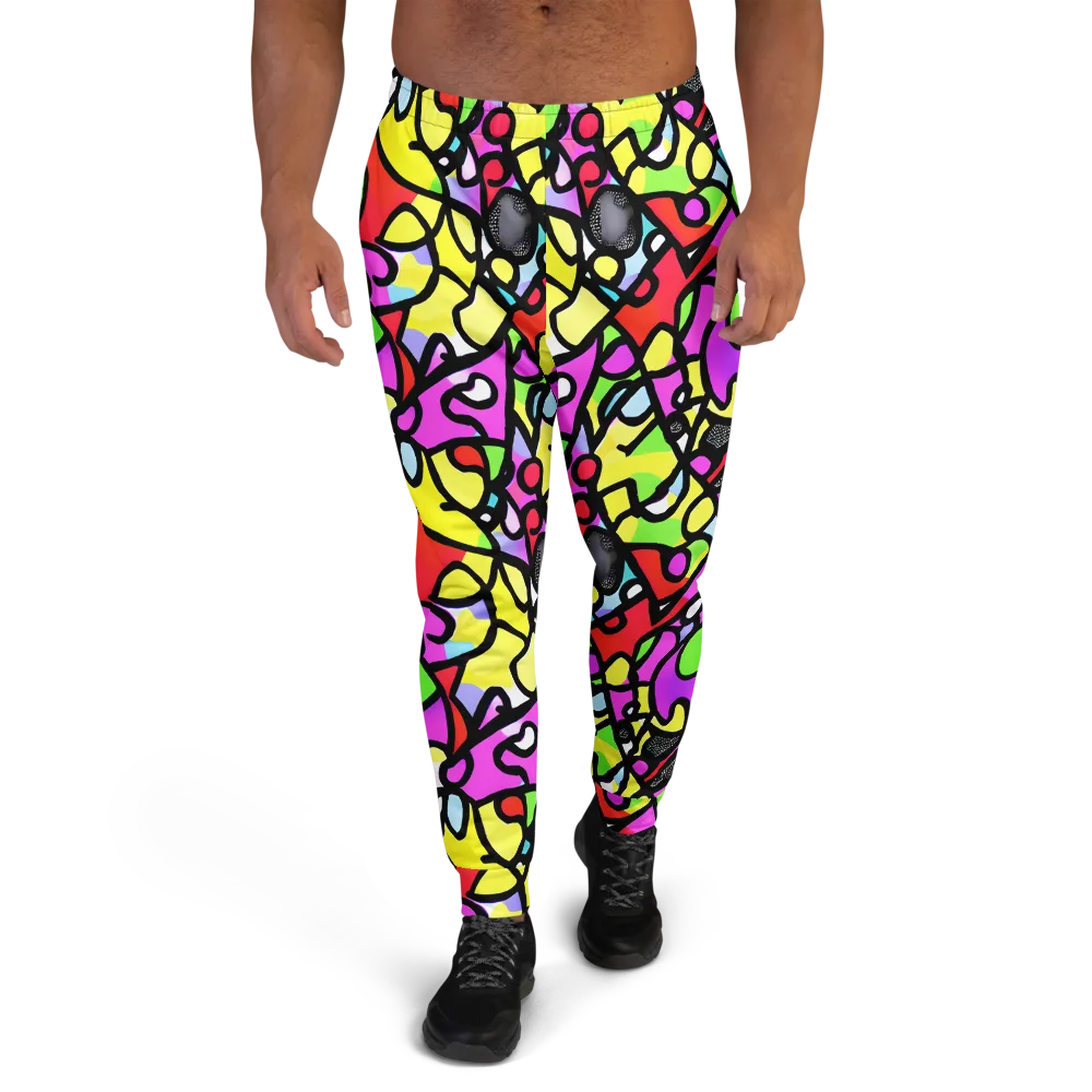 Vivid Serenade on Men's Joggers — Front