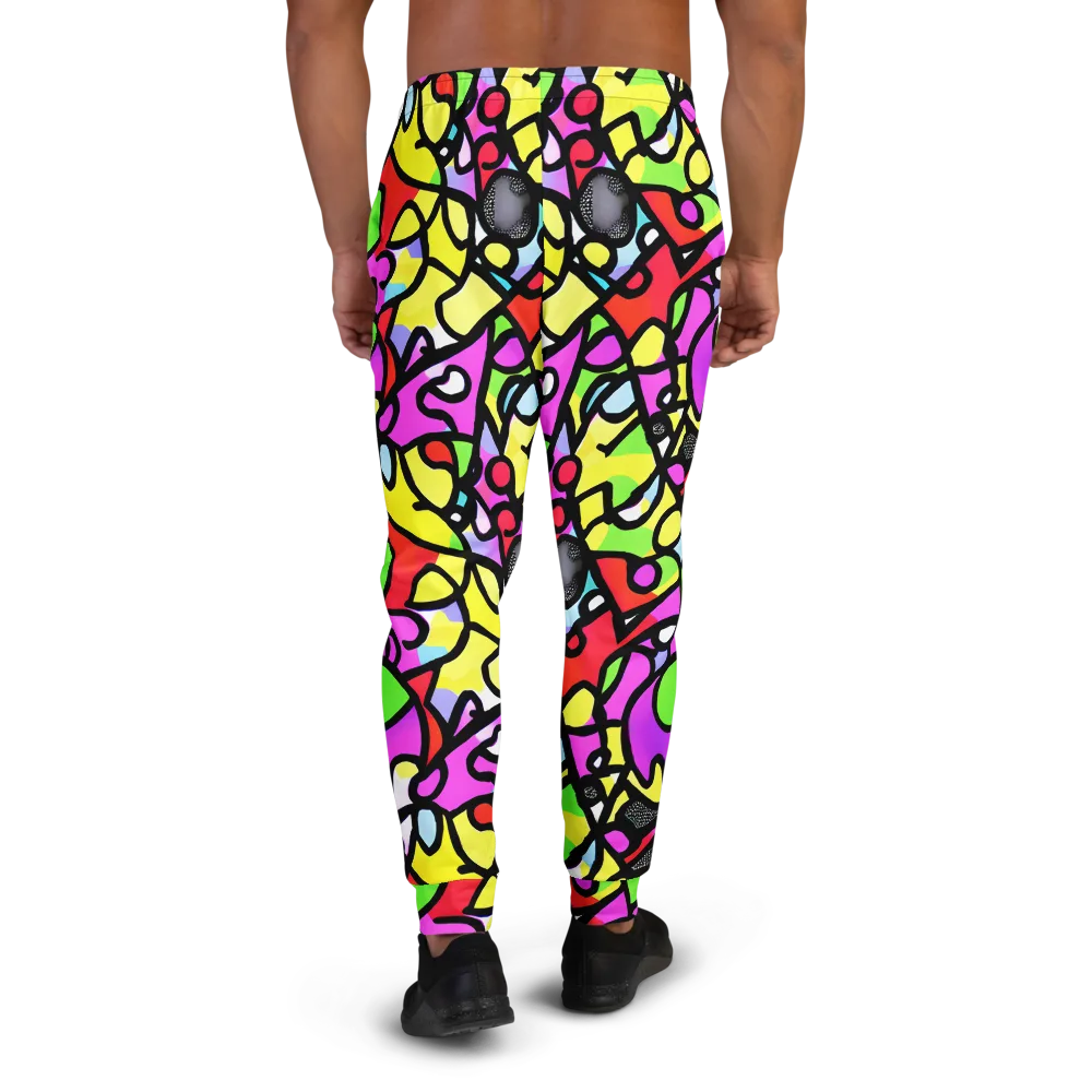 Vivid Serenade on Men's Joggers — Back