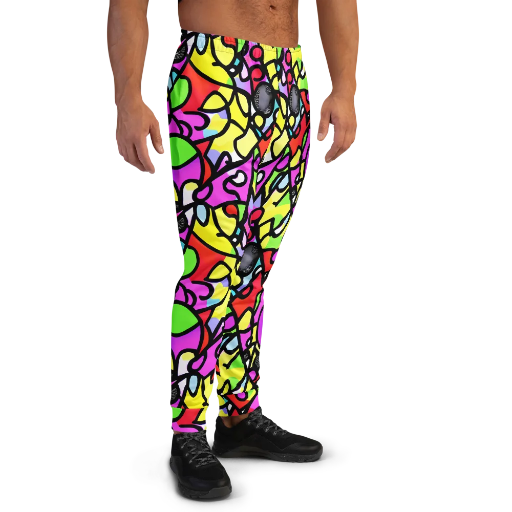 Vivid Serenade on Men's Joggers — Right