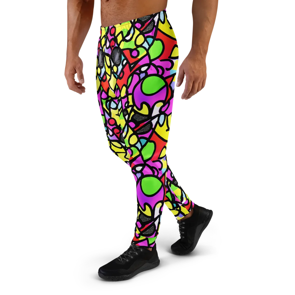 Vivid Serenade on Men's Joggers — Left
