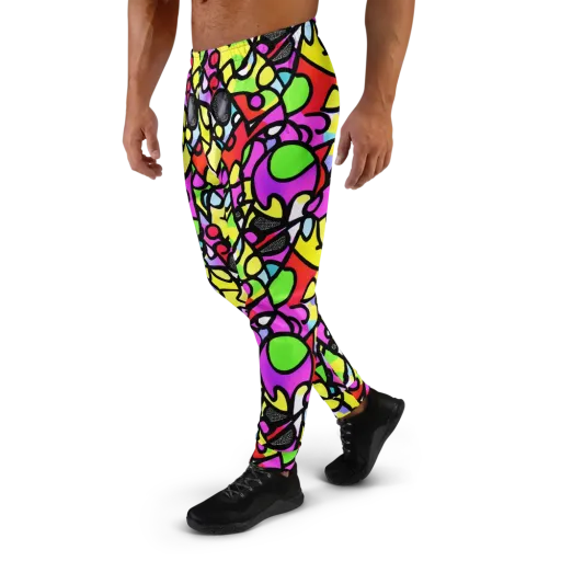 Vivid Serenade on a Men's Joggers