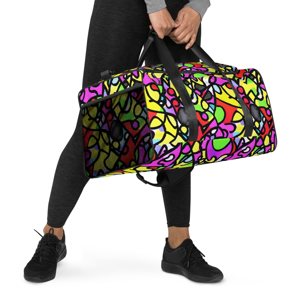 Vivid Serenade on Duffle Bag — Right Front