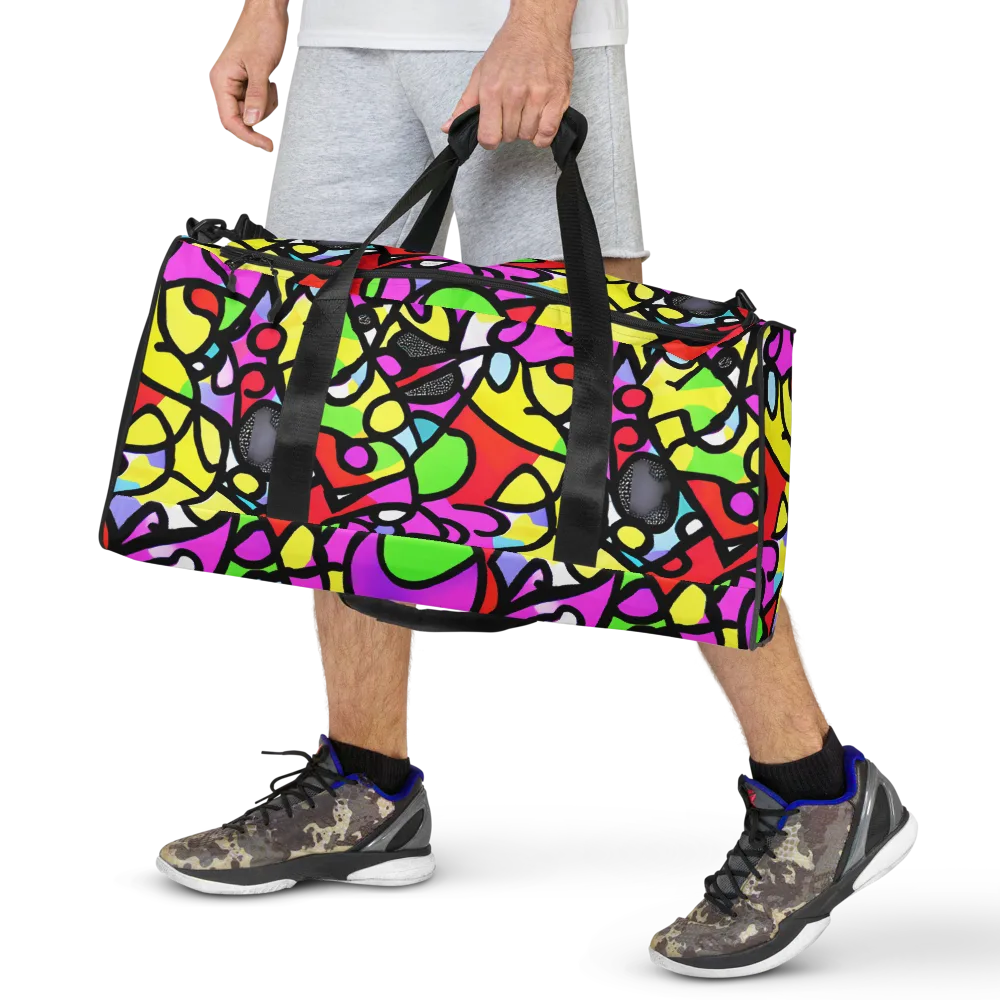 Vivid Serenade on Duffle Bag — Front