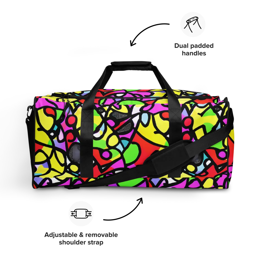 Vivid Serenade on Duffle Bag — Front