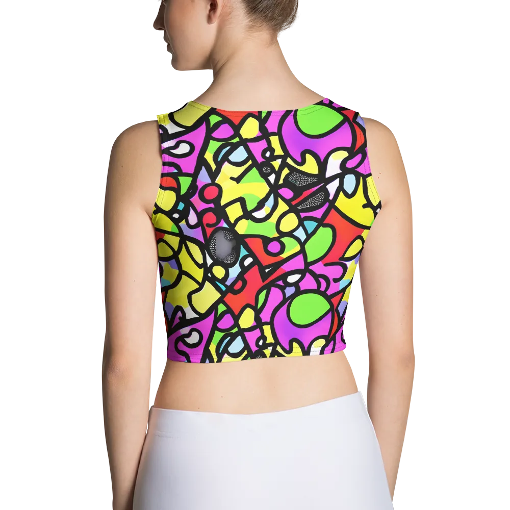Vivid Serenade on Crop Top — Back