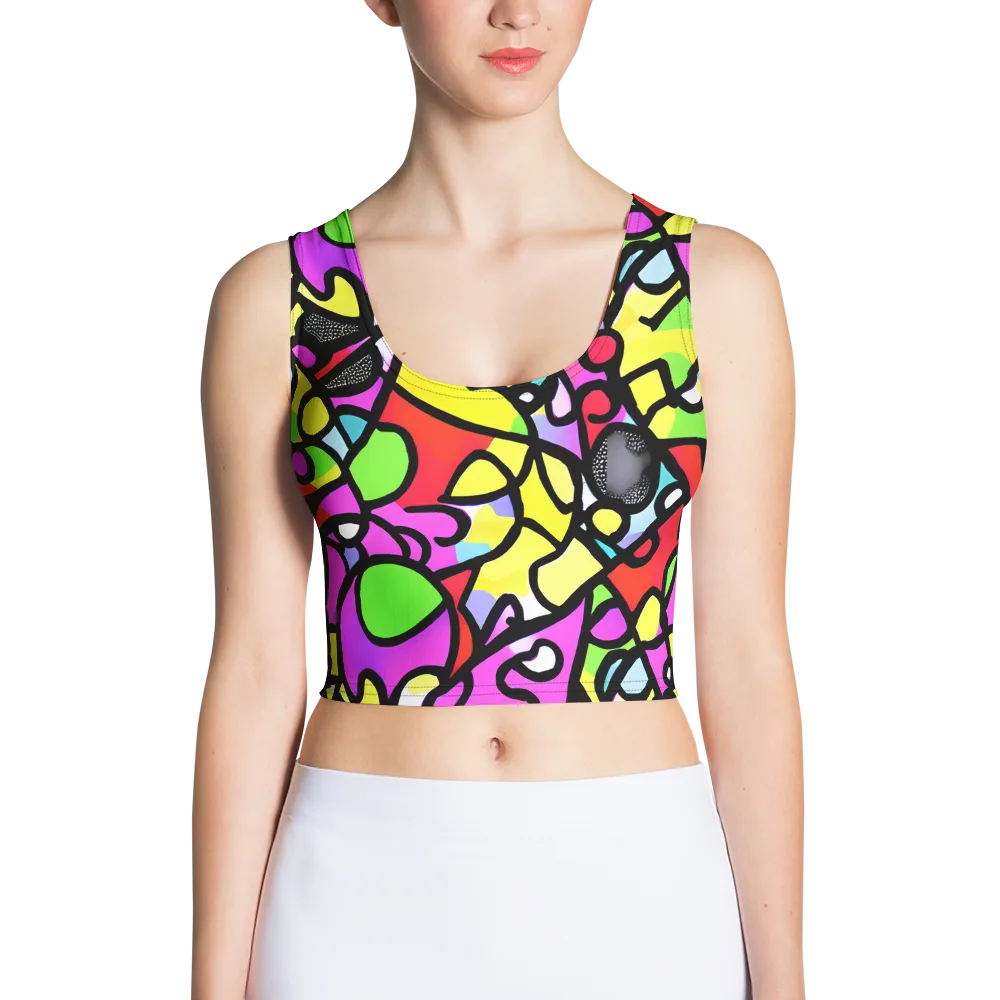 Vivid Serenade on Crop Top — Front