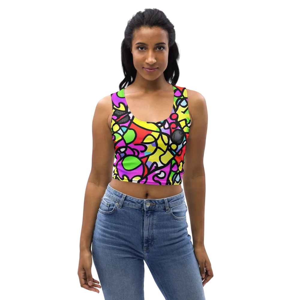 Vivid Serenade on Crop Top — Front