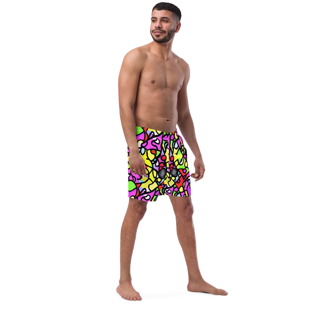 Vivid Serenade on Swim Trunks — Right Front
