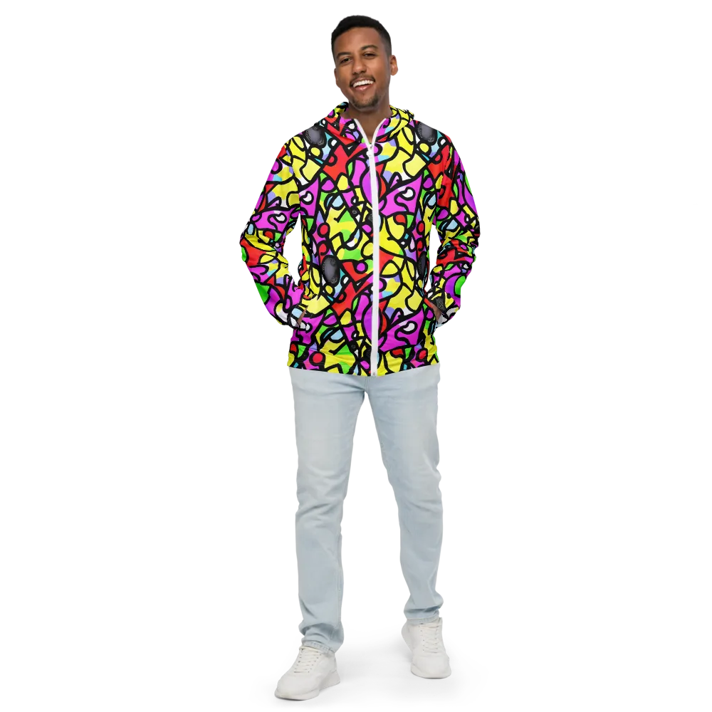 Vivid Serenade on Men's Windbreaker — Front