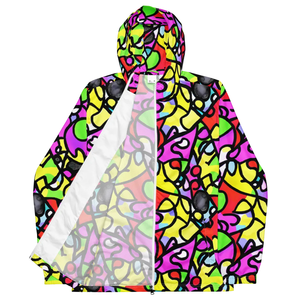 Vivid Serenade on Men's Windbreaker — Front