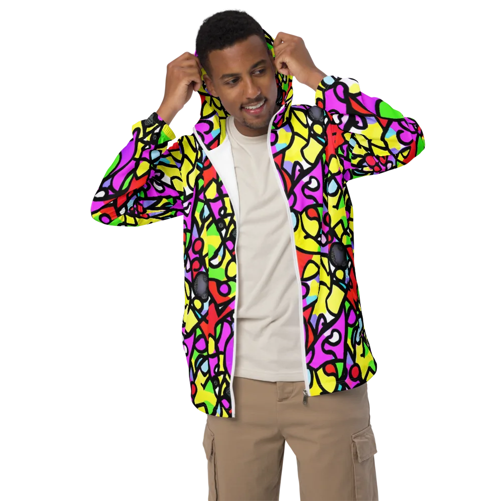 Vivid Serenade on Men's Windbreaker — Front
