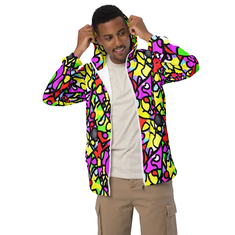 Vivid Serenade on Men's Windbreaker — Front