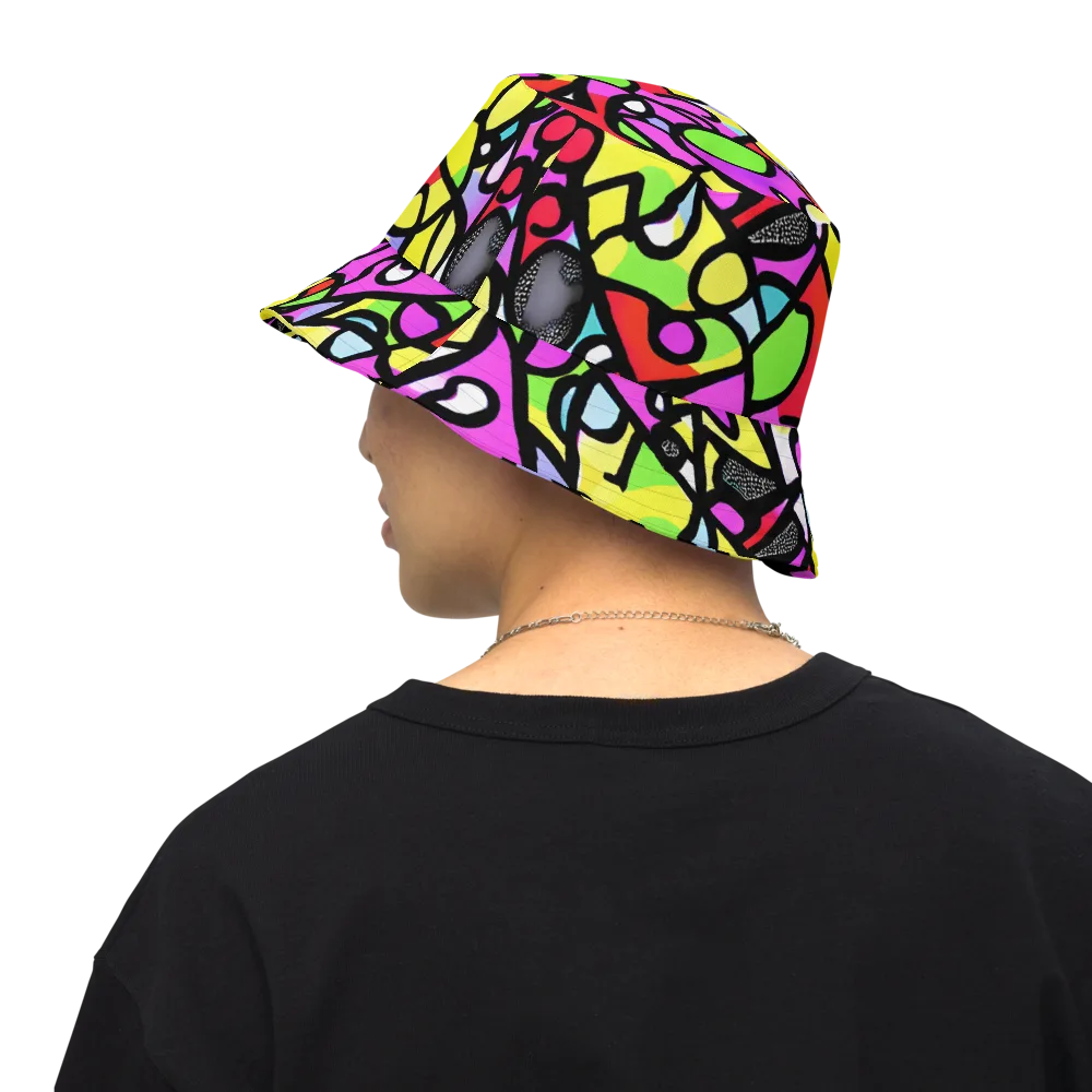Vivid Serenade on Reversible Bucket Hat — Back Inside