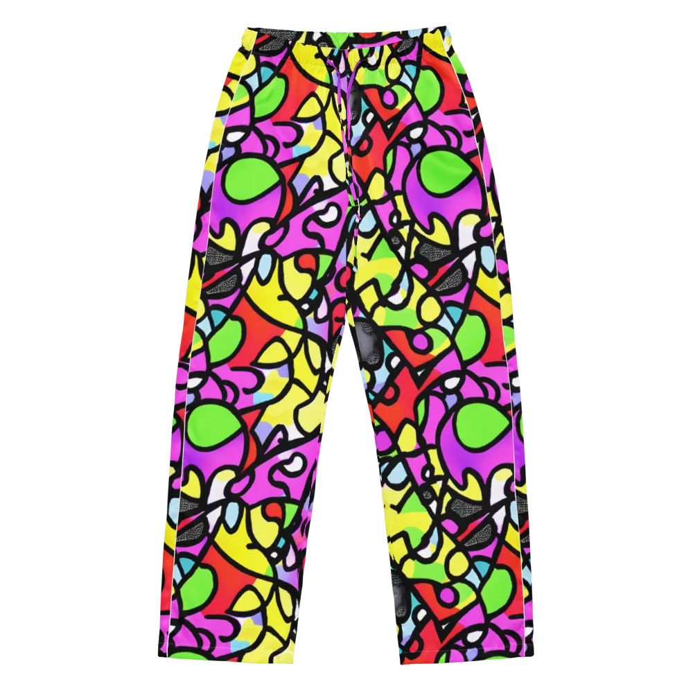 Vivid Serenade on Women's Pajama Pants — Front