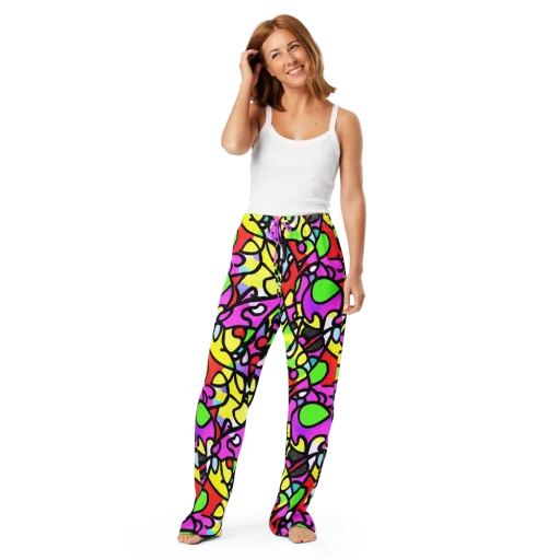 Vivid Serenade on a Women's Pajama Pants