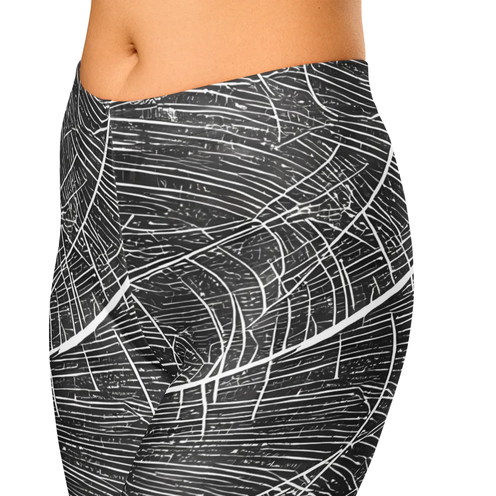 Silver Echo on Capri Leggings — Zoomed-in