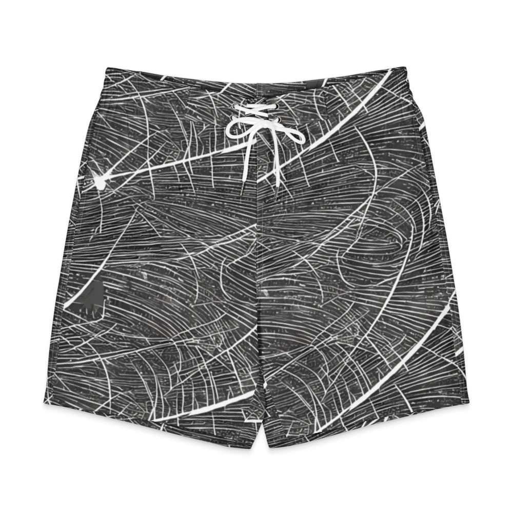 Silver Echo on Men's Board Shorts — Front