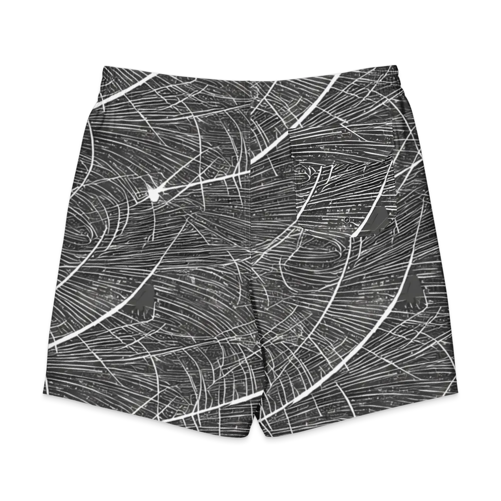 Silver Echo on Men's Board Shorts — Back