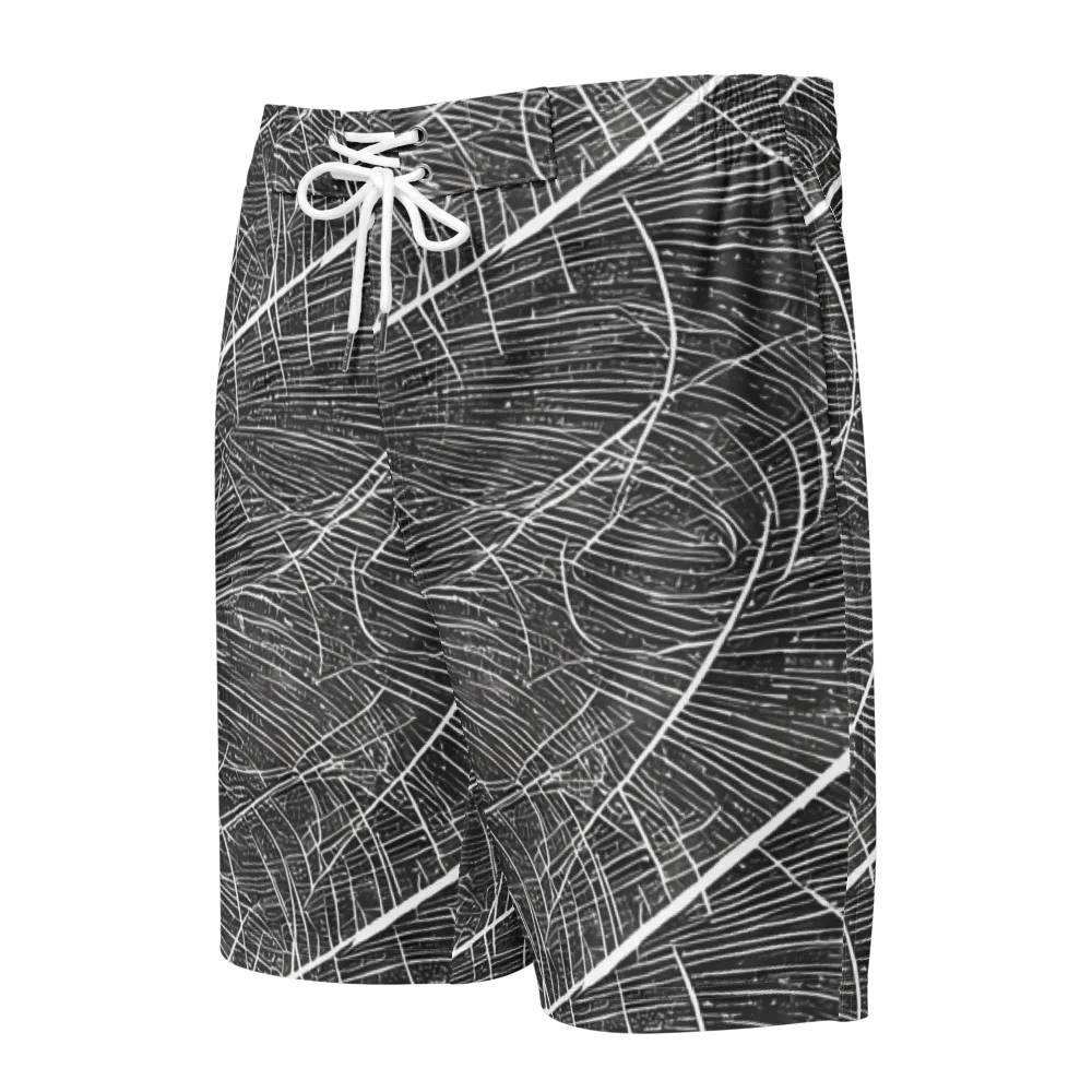 Silver Echo on Men's Board Shorts — Front