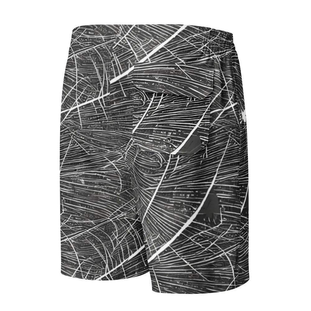 Silver Echo on Men's Board Shorts — Back