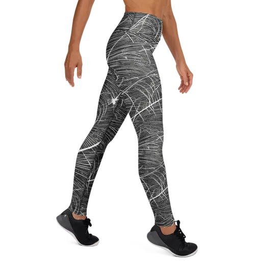 Silver Echo on a Yoga Leggings