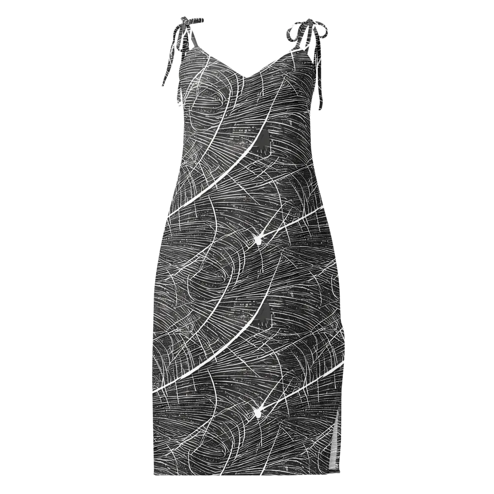 Silver Echo on Slip Dress — Front