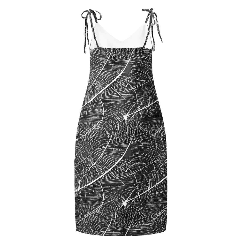 Silver Echo on Slip Dress — Back