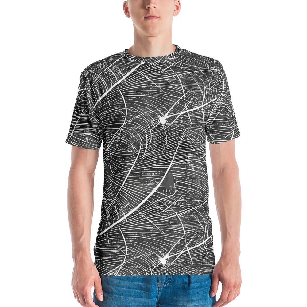 Silver Echo on Men's Crew Neck T-Shirt — Front
