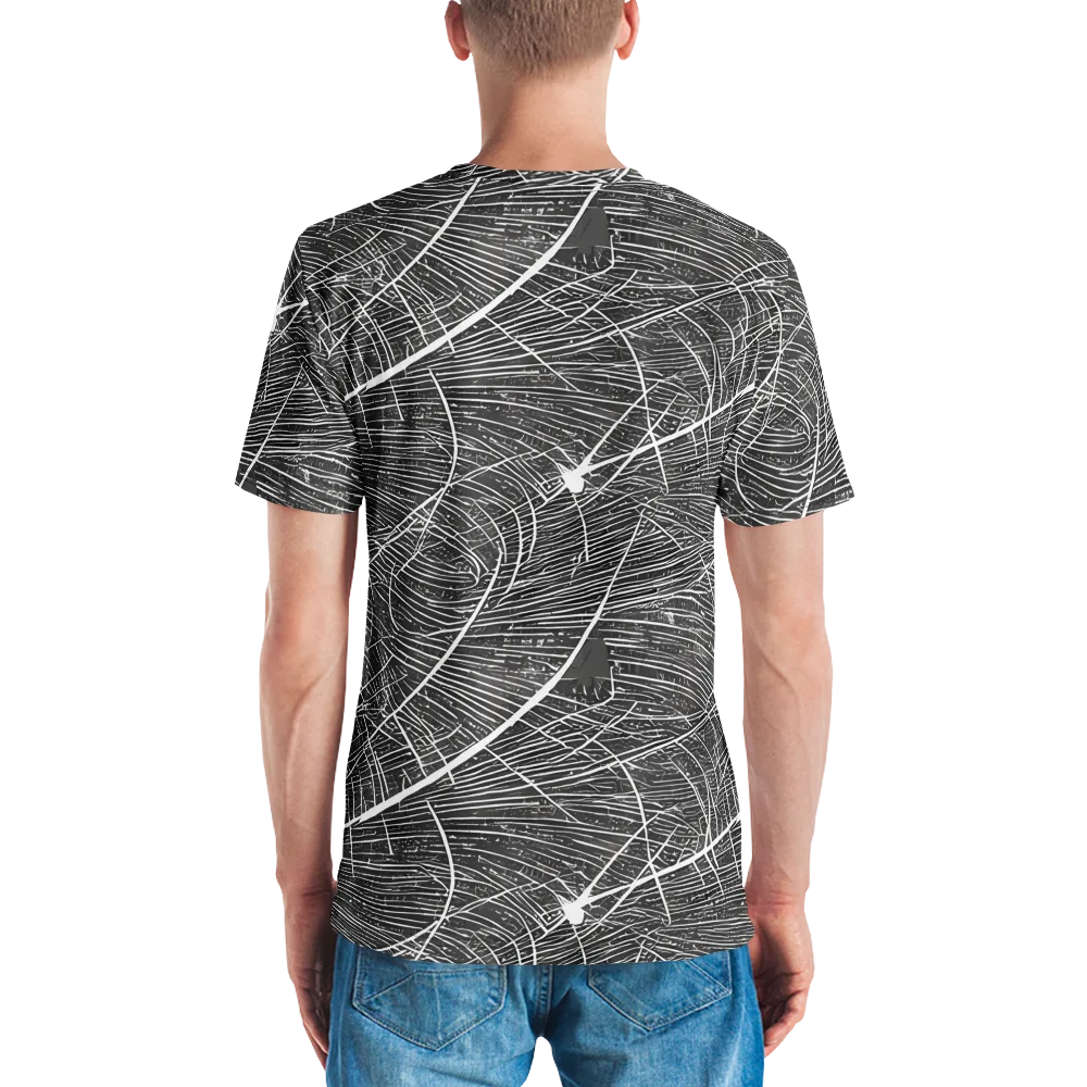 Silver Echo on Men's Crew Neck T-Shirt — Back