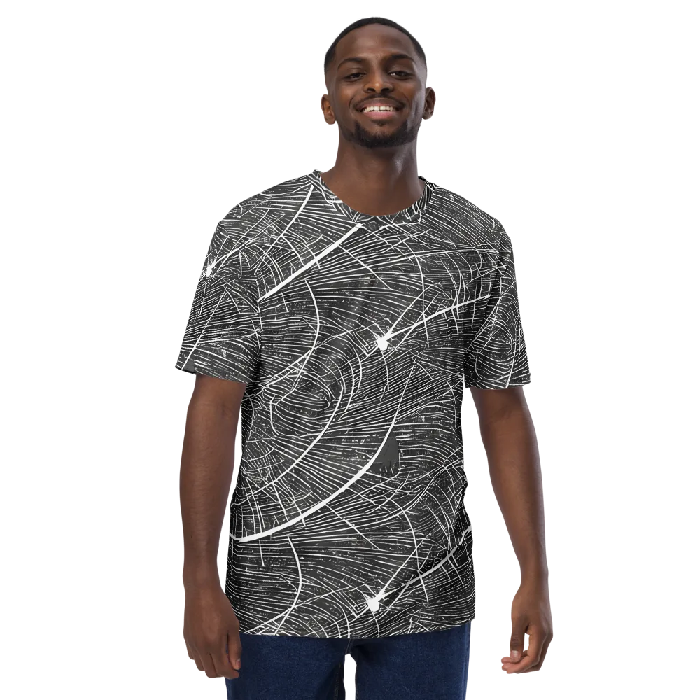 Silver Echo on Men's Crew Neck T-Shirt — Front