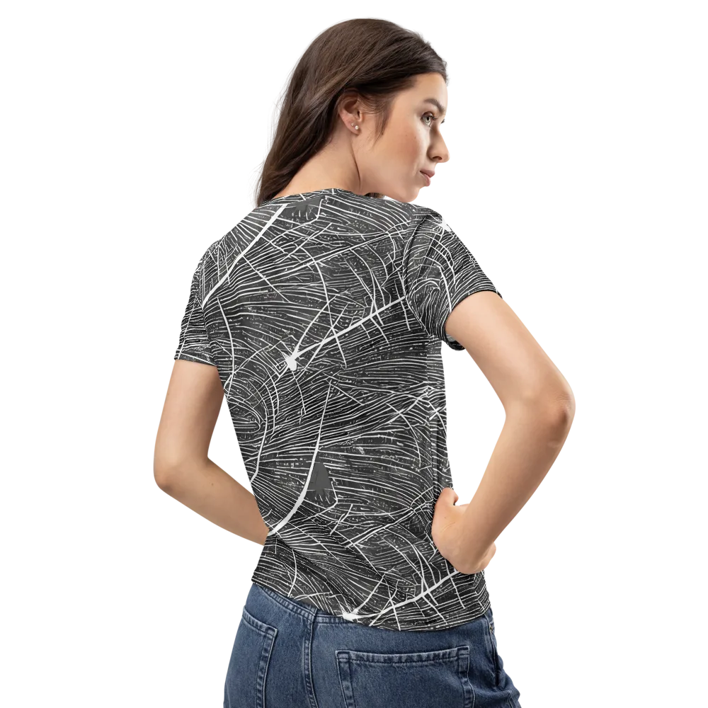 Silver Echo on Women's Crew Neck T-Shirt — Back