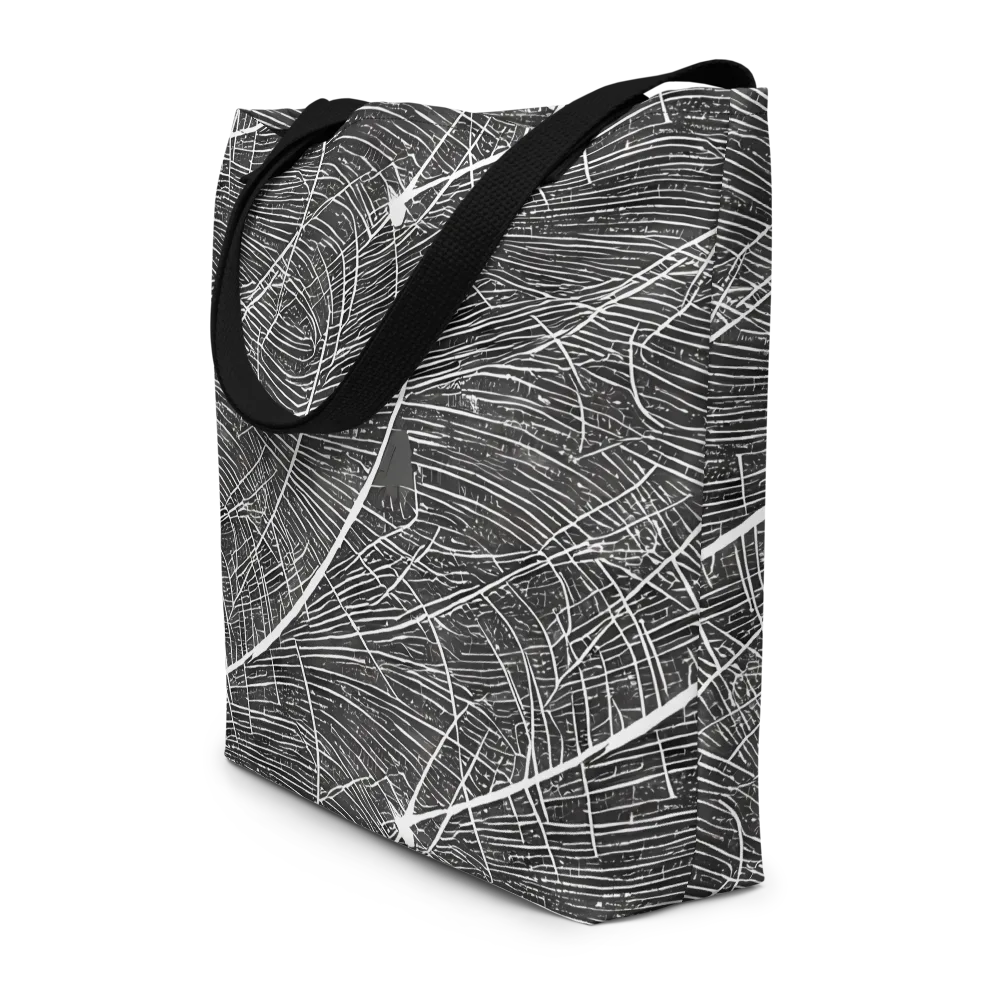 Silver Echo on Large Tote Bag W/ Pocket — Front