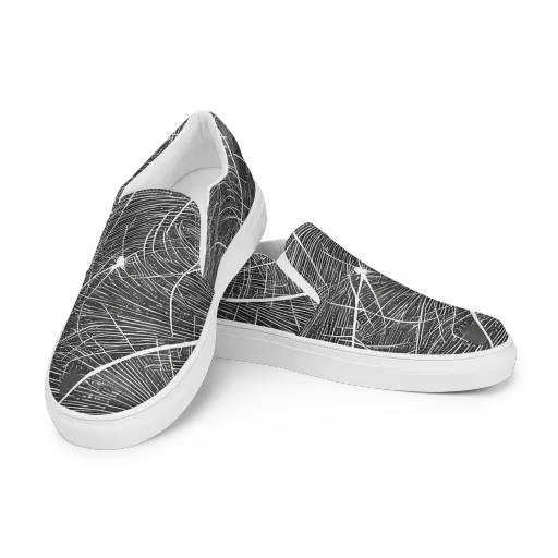Silver Echo on a Women's Slip-On Canvas Shoes