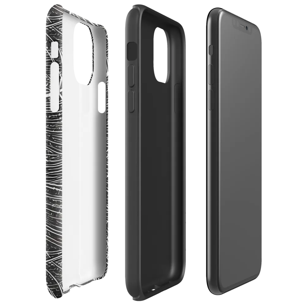 Silver Echo on Tough Case for iPhone® — Right
