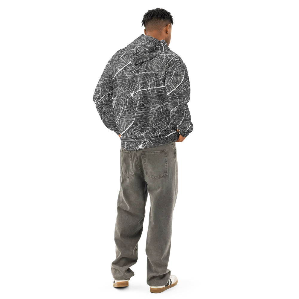 Silver Echo on Cotton Hoodie — Back