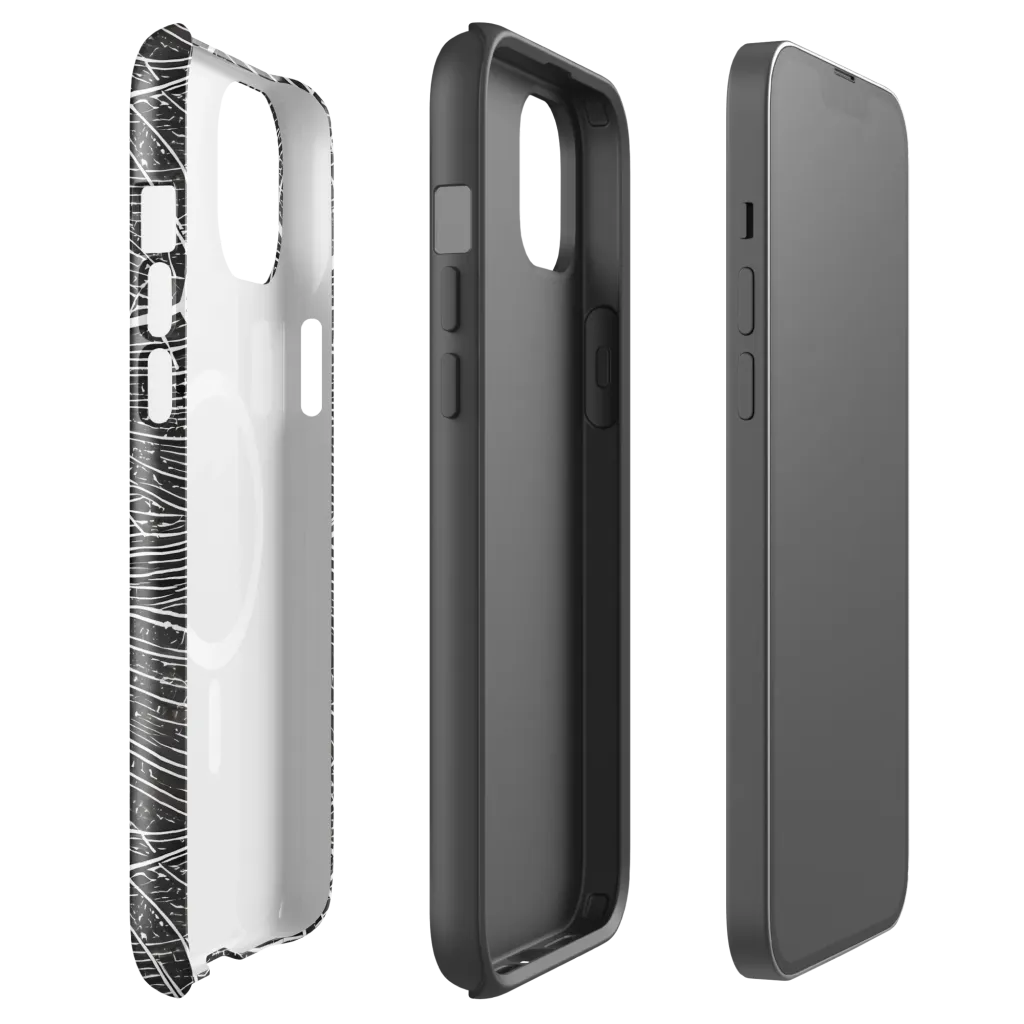 Silver Echo on MagSafe Tough Case for iPhone® — Front