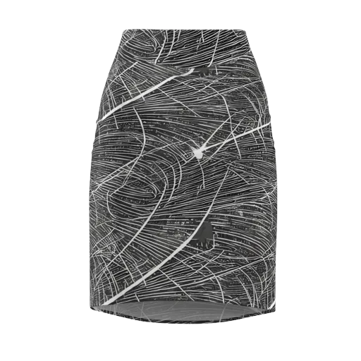 Silver Echo on a Pencil Skirt
