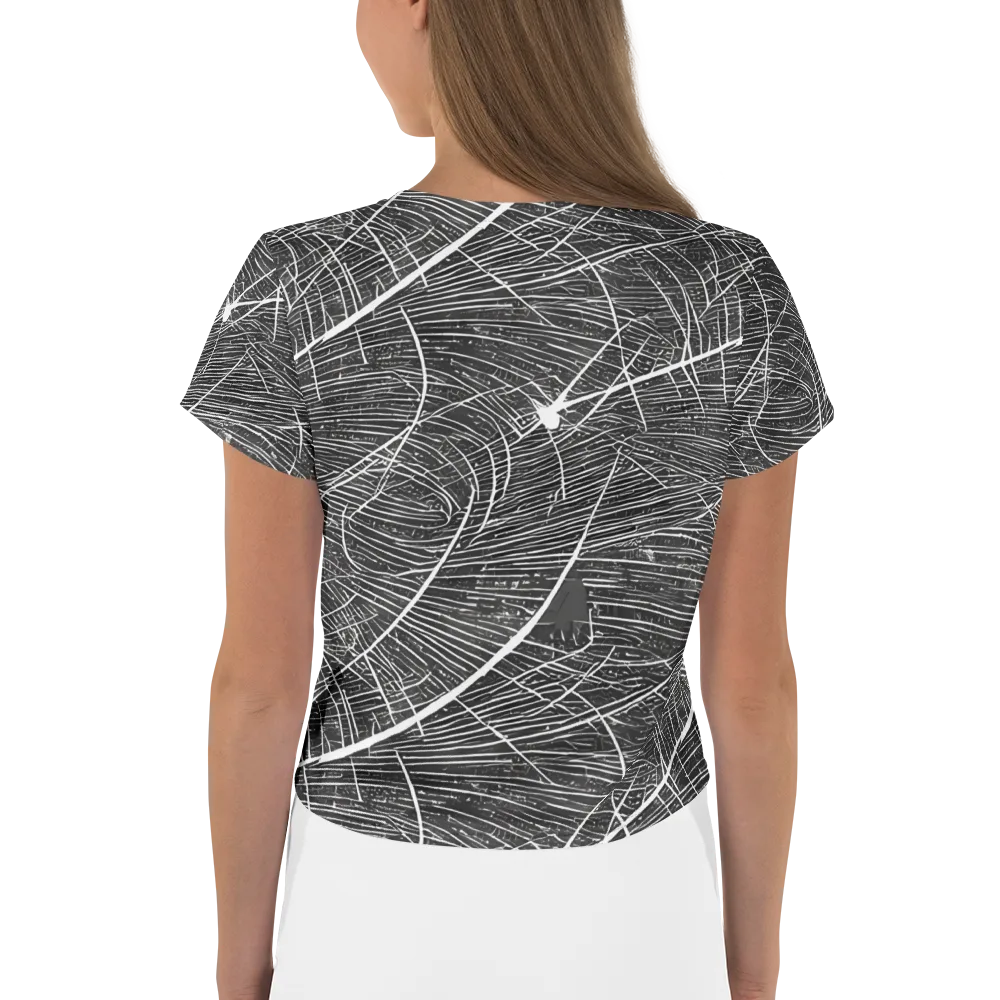 Silver Echo on Crop Tee — Back