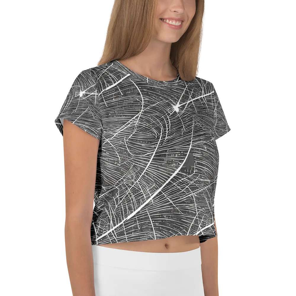 Silver Echo on Crop Tee — Right