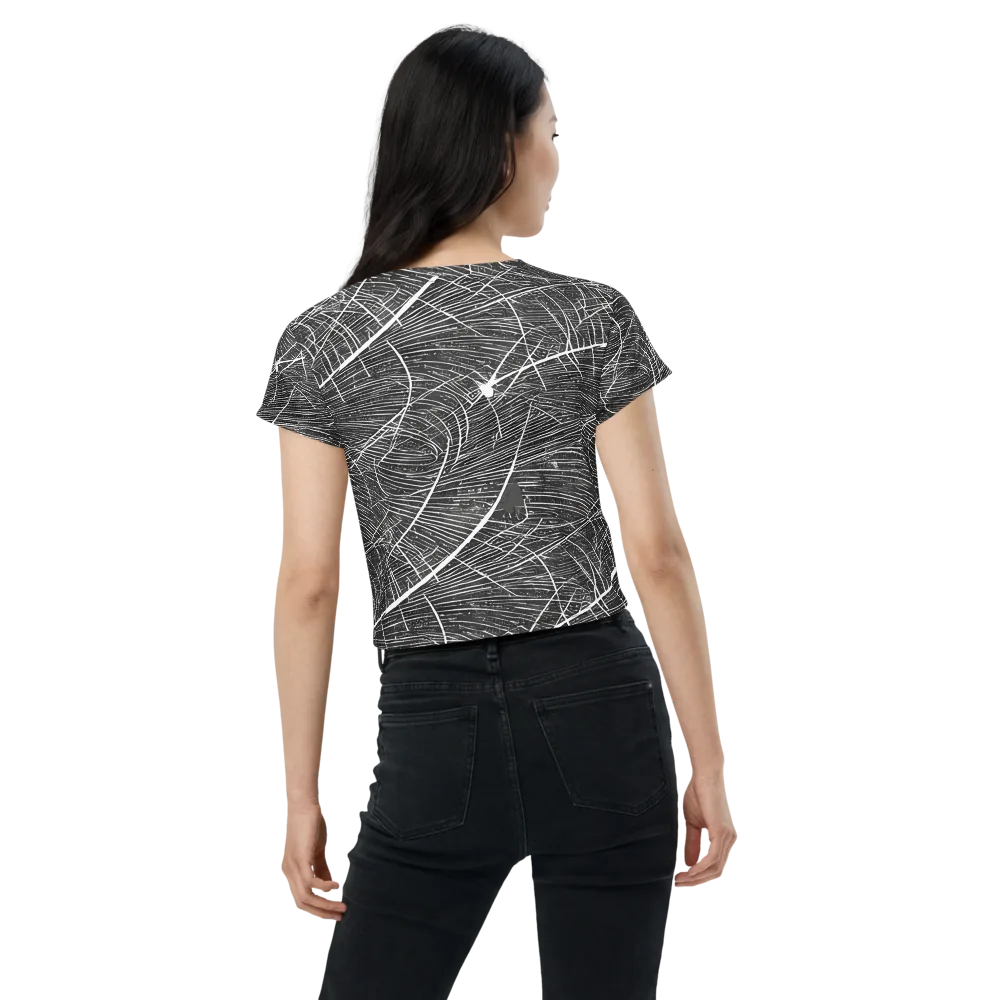 Silver Echo on Crop Tee — Back