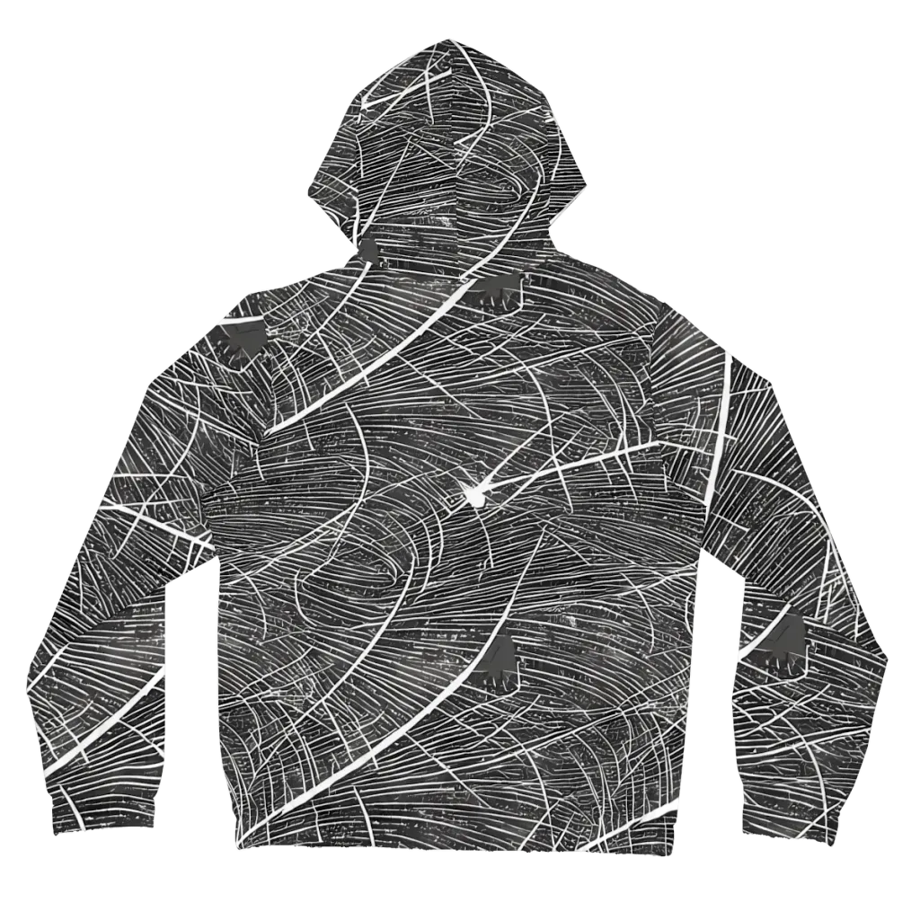 Silver Echo on Women's Full-Zip Hoodie — Back
