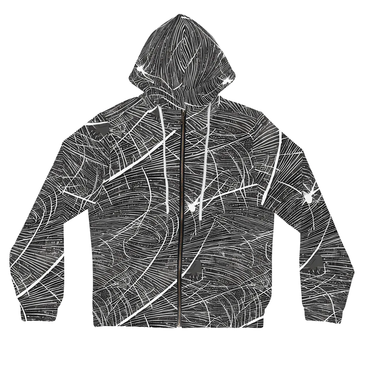 Silver Echo on Women's Full-Zip Hoodie — Front