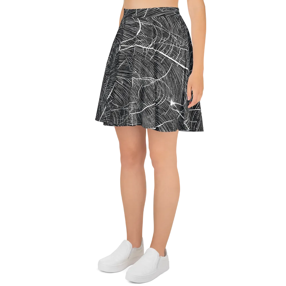 Silver Echo on Skater Skirt — Left