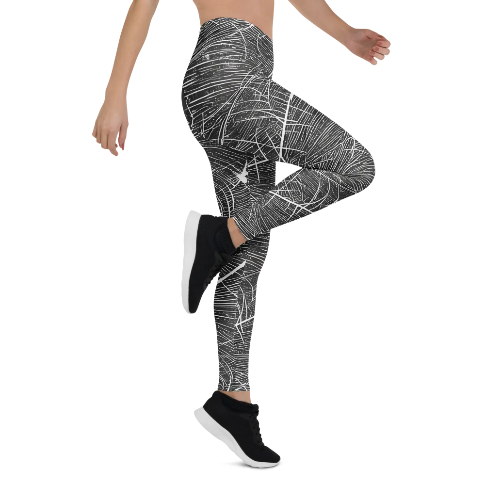 Silver Echo on Leggings — Right